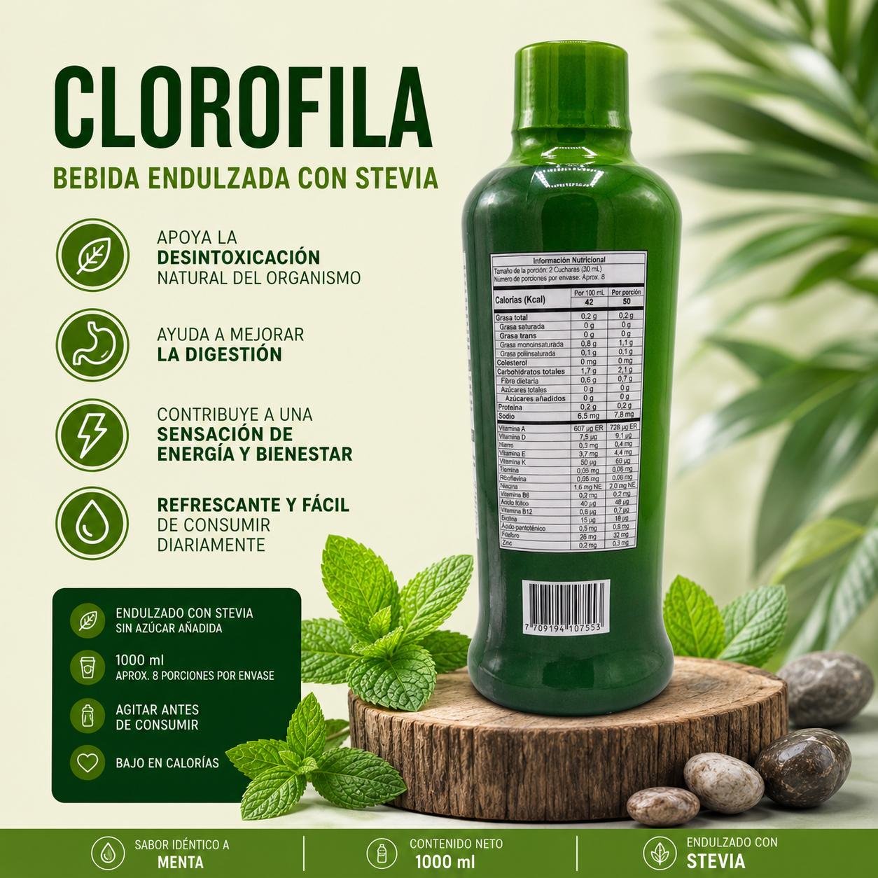 Clorofila Líquida 1000 ml