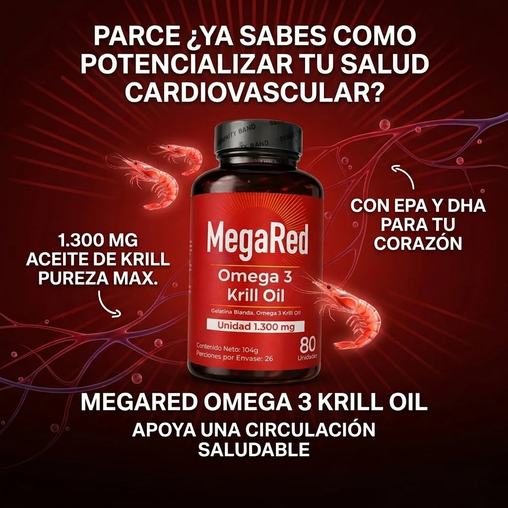 MegaRed Krill Oil – Energía, Enfoque y Bienestar Diario