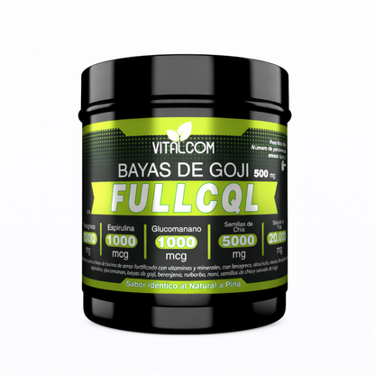 Bayas de Goji FullCQL – Fórmula con Superfoods para Bienestar y Control de Apetito