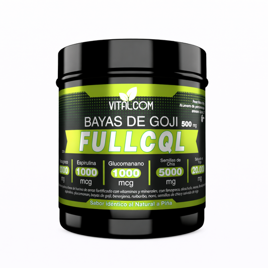 Bayas de Goji FullCQL – Fórmula con Superfoods para Bienestar y Control de Apetito