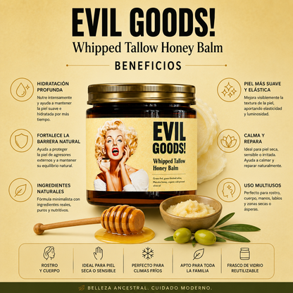 EVIL GOODS! Whipped Tallow Honey Balm